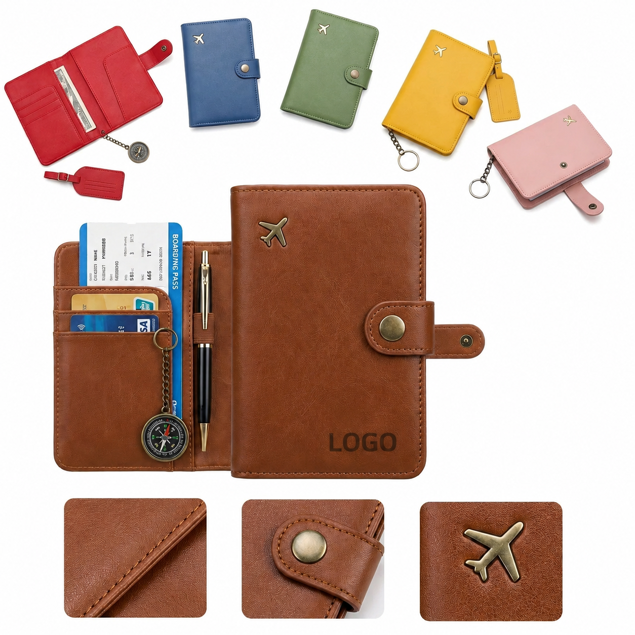 Security Travel Organizer with Signal Shielding Pocket