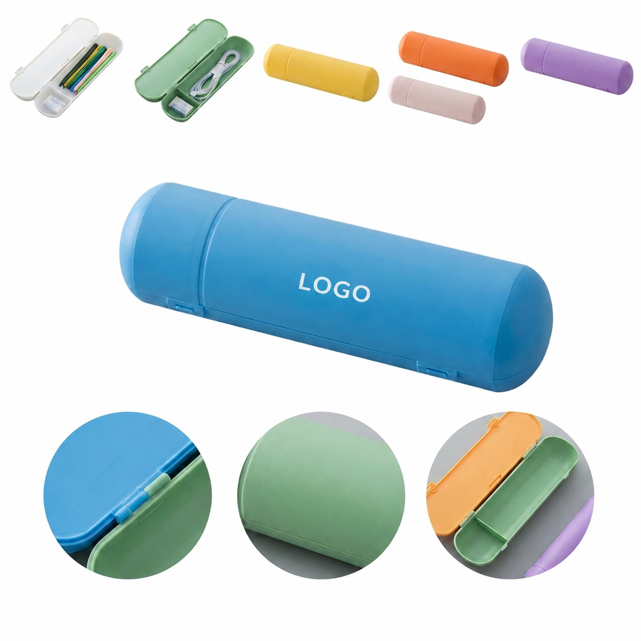 Polypropylene Hard Shell Stationery Organizer with Internal Divider