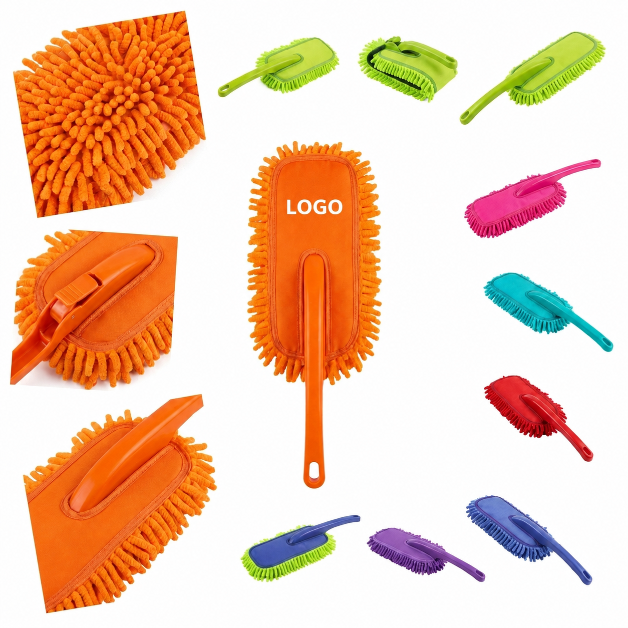 Folding Chenille Microfiber Vehicle Interior Duster