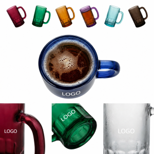 1 oz. Miniature Beer Mug Style Shot Glass Set - 6 Piece Assorted Color Collection