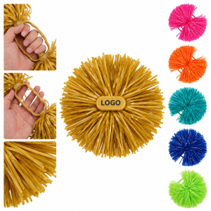 Metallic Streamer Cheerleading Poms with Integrated Hand Grip