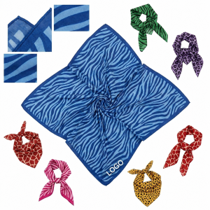 Safari Pattern Square Bandanas for Promotional Branding